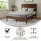 Flash Furniture Brown Full Wooden Platform Bed with Headboard MG09003FB-F-BRN-GG - alternate 8